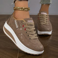 Women's Platform Lace-Up Walking Trainers