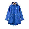 Women’s Hooded Raincoat with Adjustable Waist