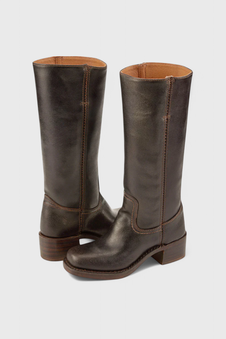 Bottes pour femme à talon compensé montant jusqu’au genou