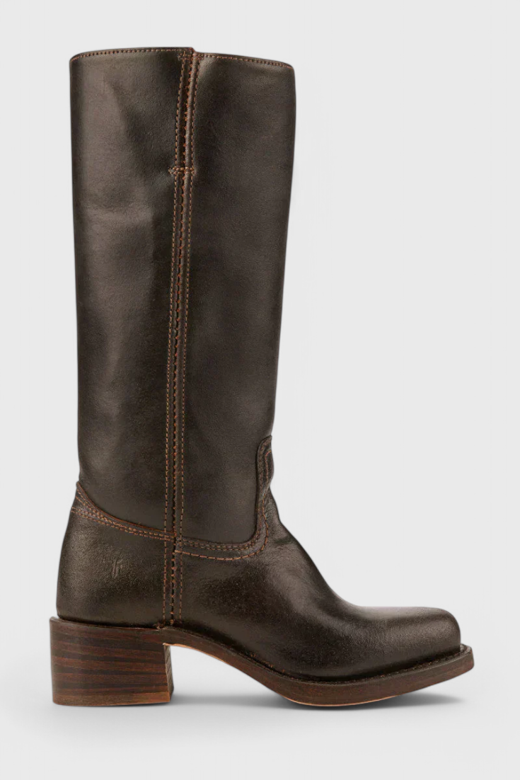 Women's Knee-High Stacked Heel Boots