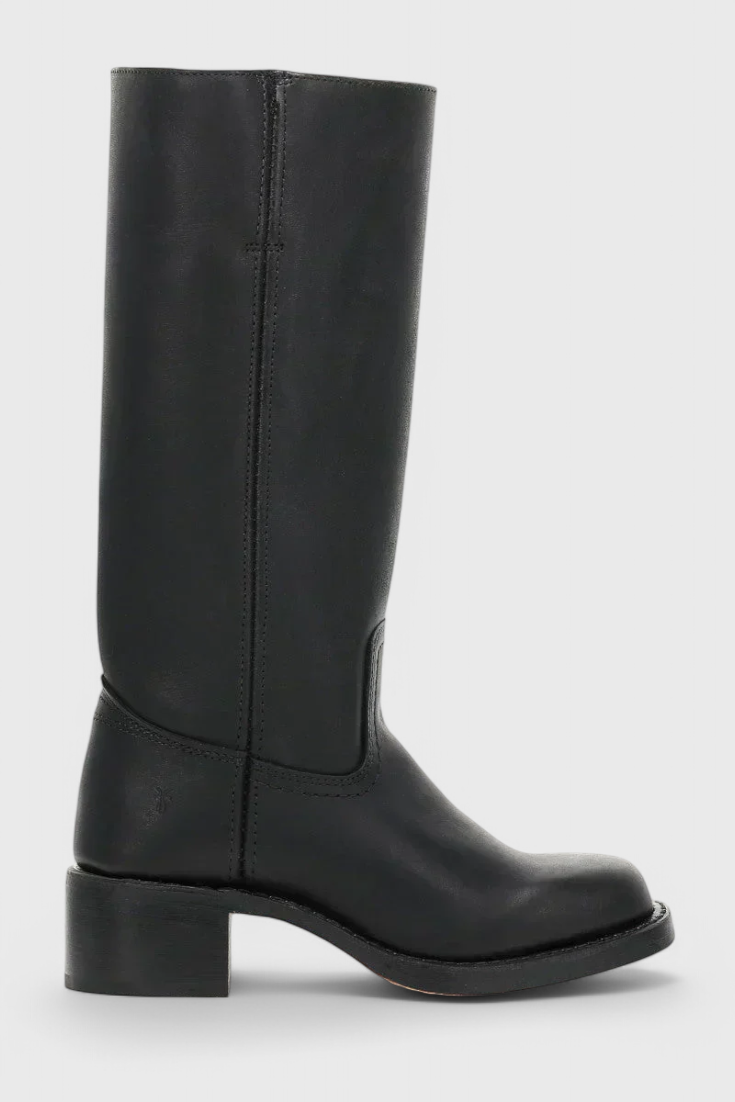 Women's Knee-High Stacked Heel Boots