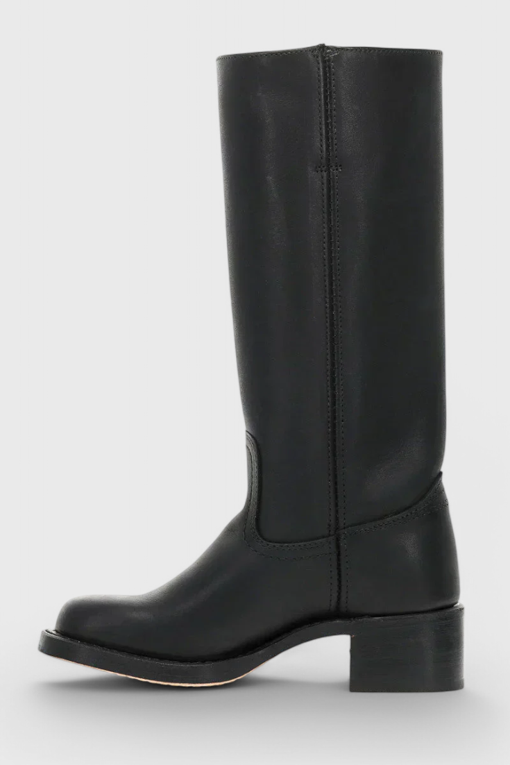 Women's Knee-High Stacked Heel Boots