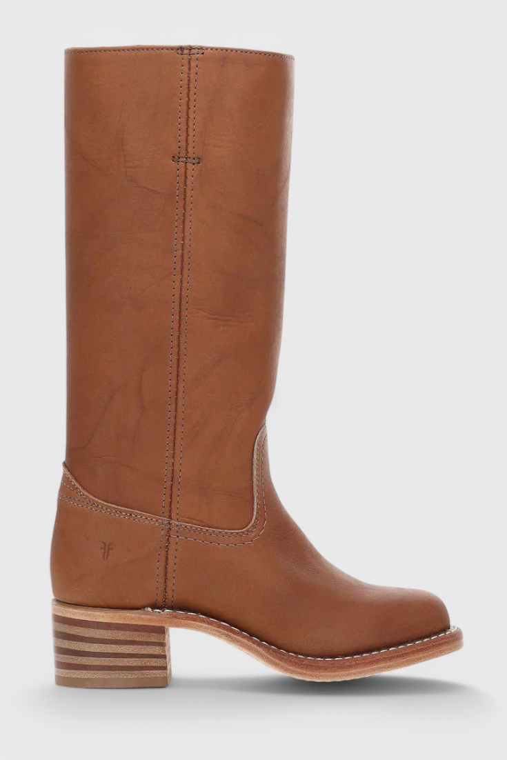 Women's Knee-High Stacked Heel Boots