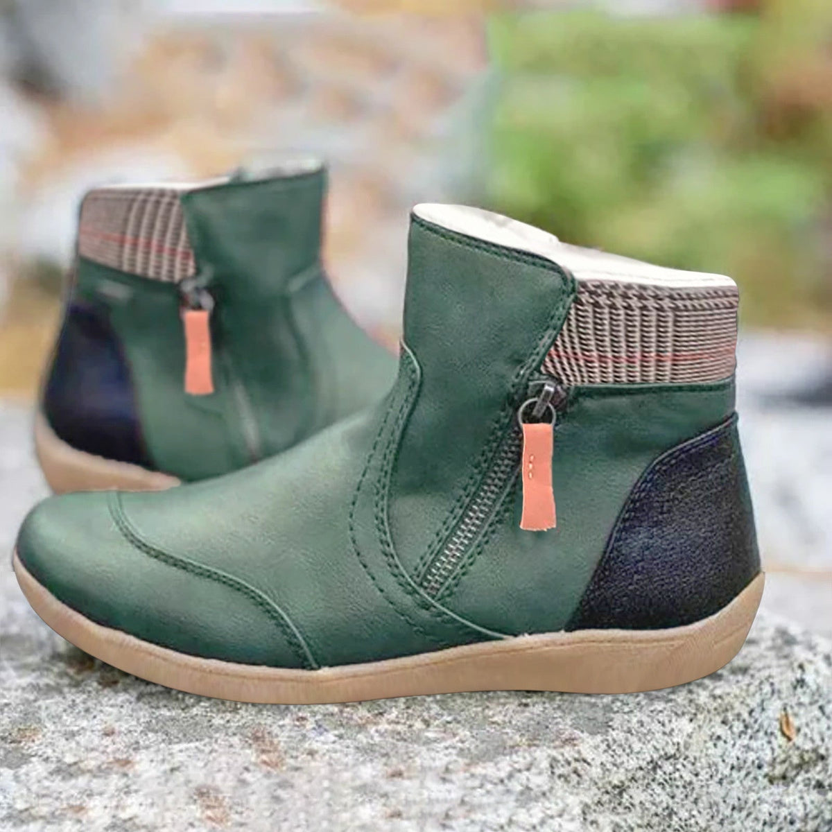 Women's Waterproof Ankle Boots | Side Zip with Arch Support