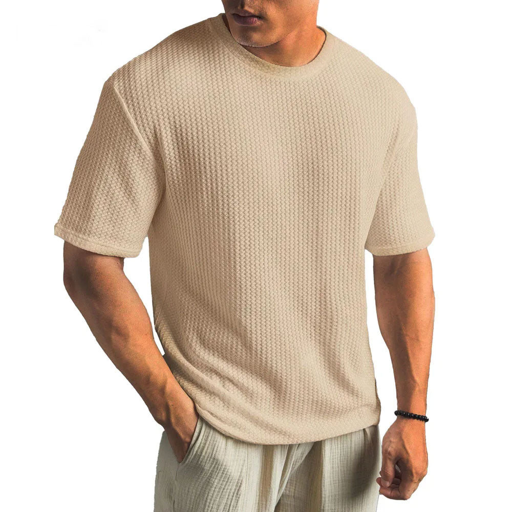 T-shirt texturé coupe décontractée pour homme