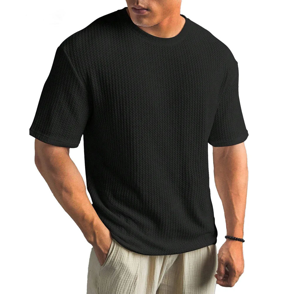 T-shirt texturé coupe décontractée pour homme