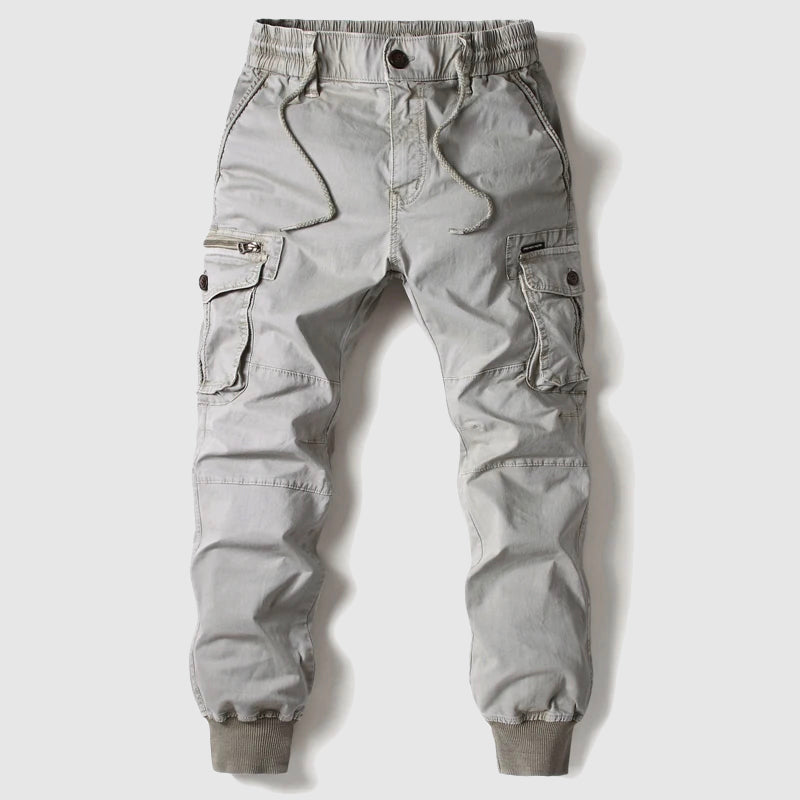 Pantalon cargo fuselé pour homme avec poches utilitaires