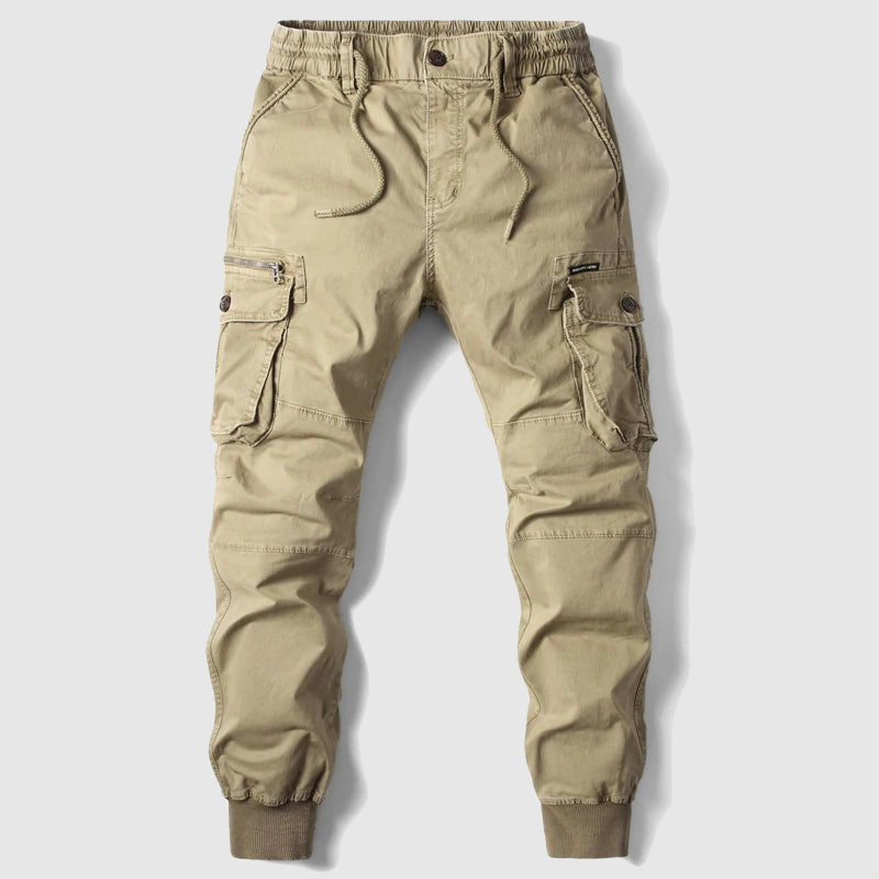 Pantalon cargo fuselé pour homme avec poches utilitaires