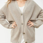 Women's Relaxed Knit Button Cardigan