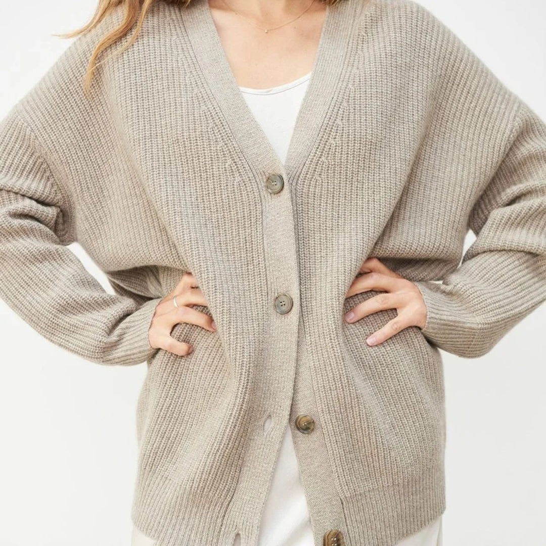 Women's Relaxed Knit Button Cardigan