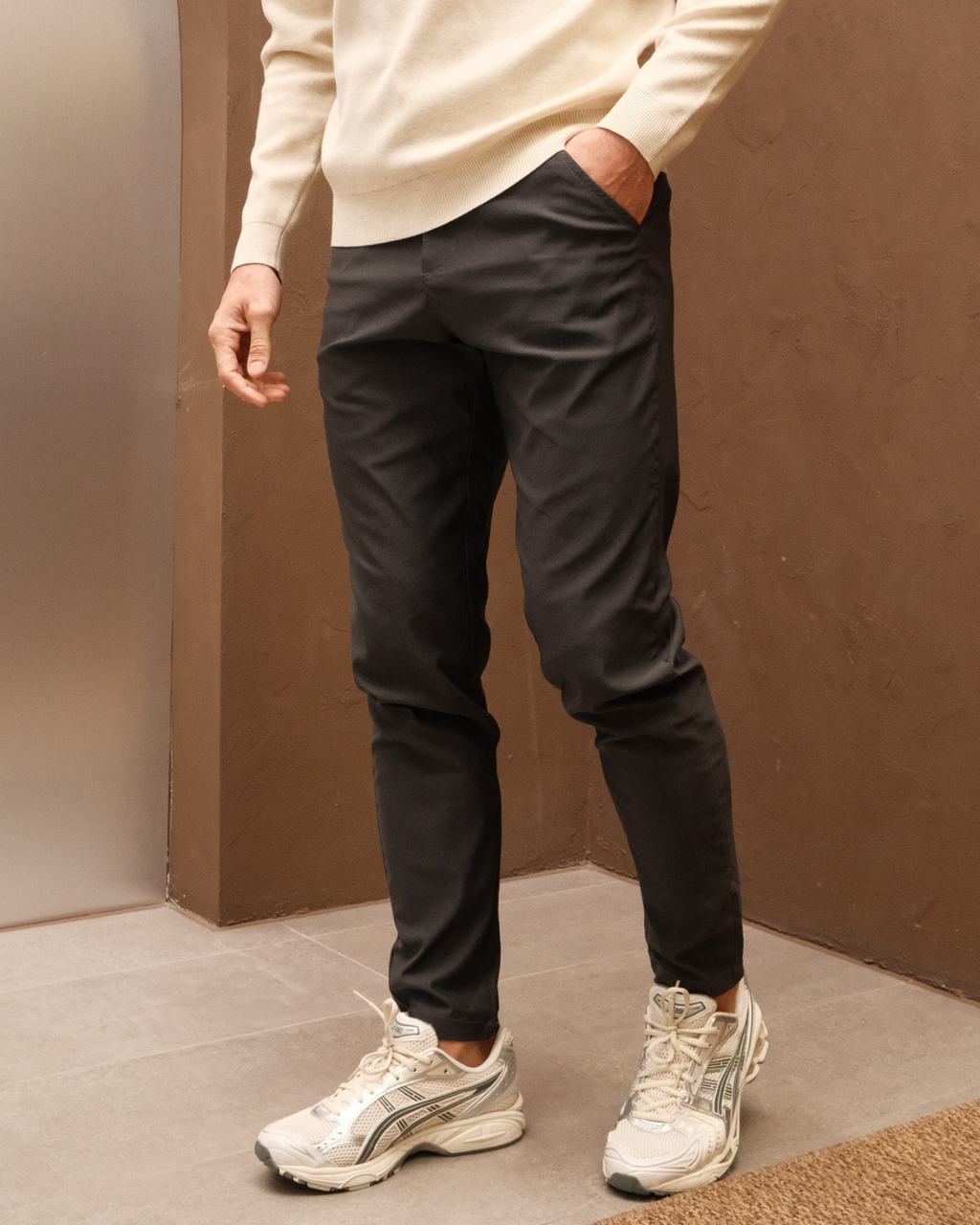 Pantalon chino fuselé pour homme