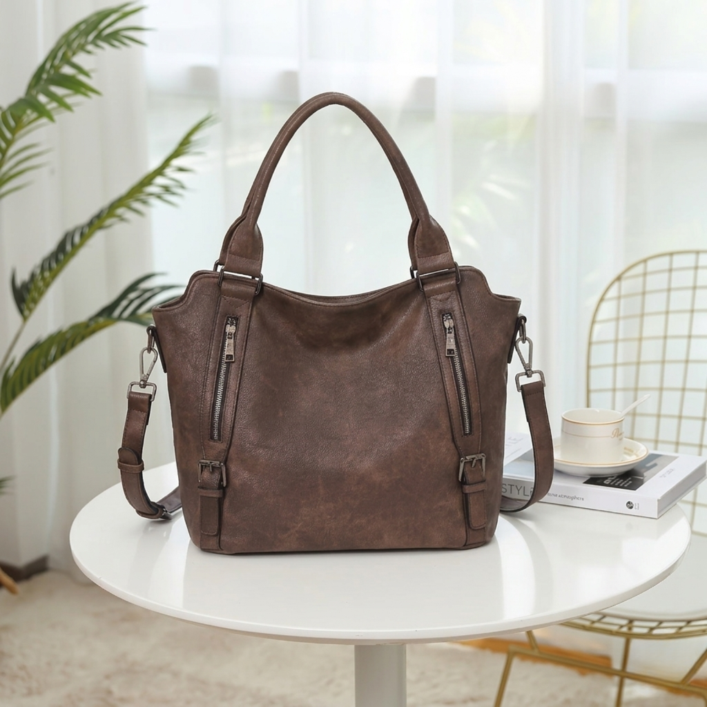 Grand sac à bandoulière pour femme avec bandoulière amovible