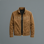 Men's Cotton Zip Jacket | Classic Everyday Outerwear