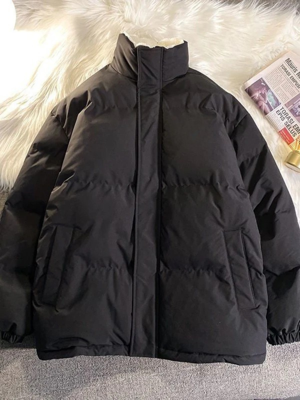 Women's Lightweight Quilted Jacket | High Collar Zip-Up Puffer