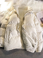 Women's Lightweight Quilted Jacket | High Collar Zip-Up Puffer