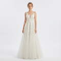 Women's Floral Lace A-Line Wedding Dress