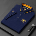 Polo brodé à manches courtes pour homme