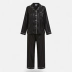 Women’s Satin Stripe Long Sleeve Pyjama Set