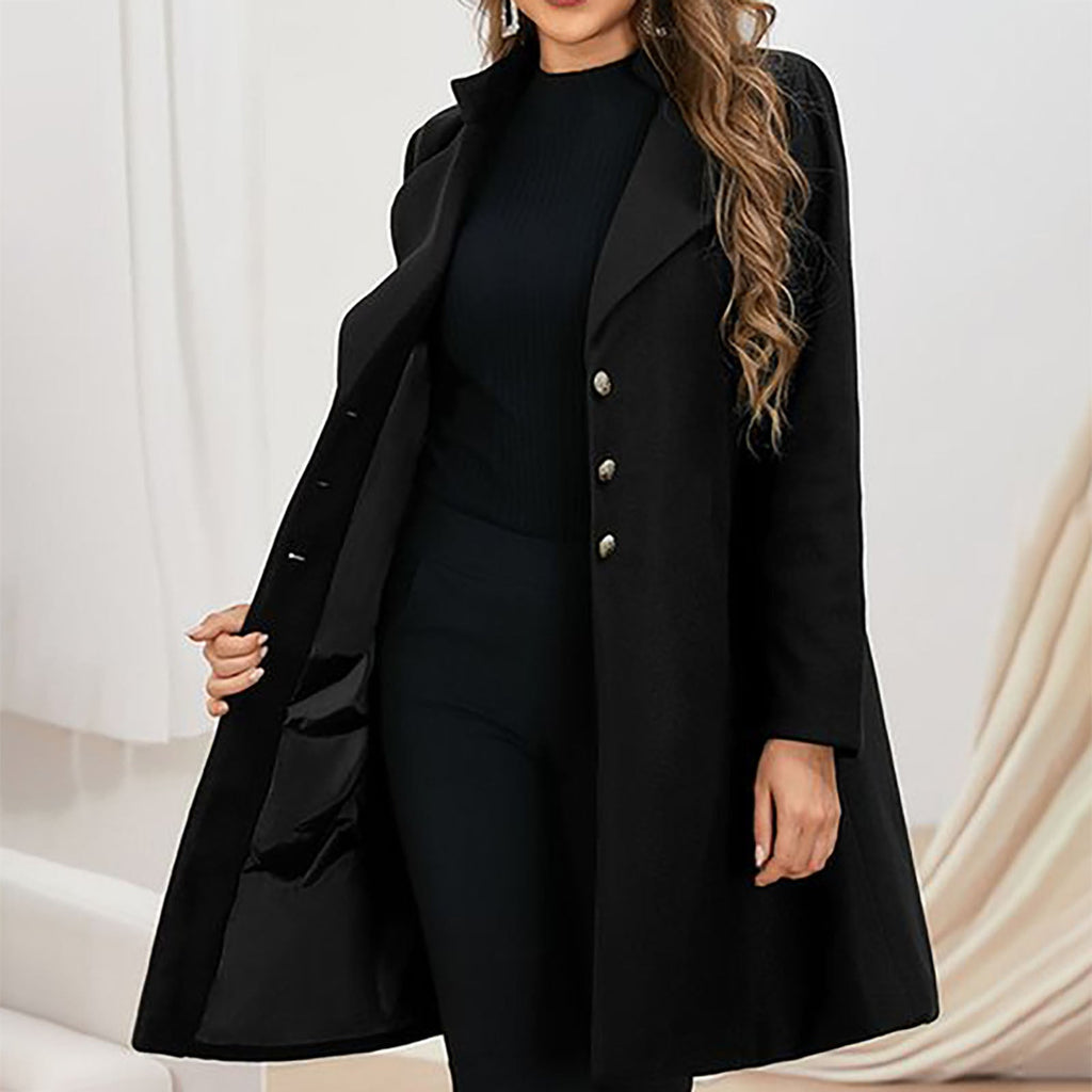 Women’s Tailored Longline Single-Breasted Coat