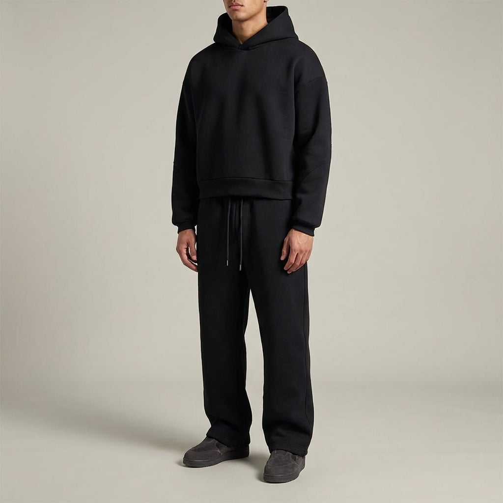 Ensemble pour homme avec sweat à capuche oversize et pantalon de jogging à jambes larges