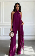 Women's Chiffon Two Piece Set for Autumn Evening Wear