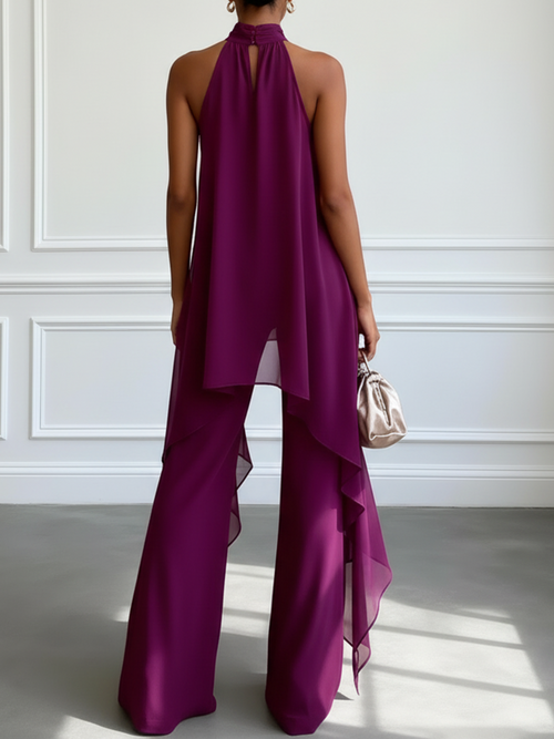 Ensemble haut dos nu et pantalon large