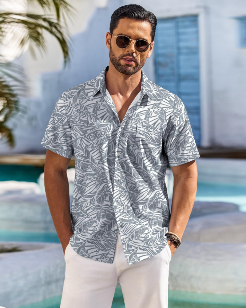 Men's Cotton Shirt for Autumn Casual Everyday Wear
