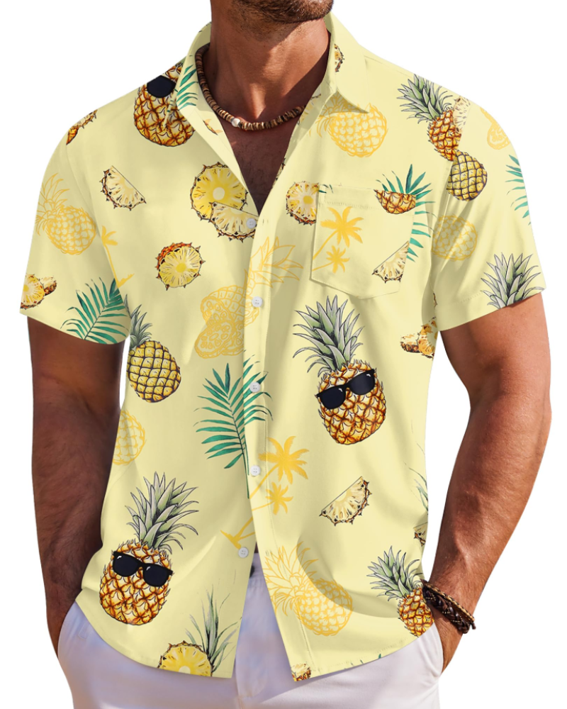 Men's Cotton Shirt for Autumn Casual Everyday Wear