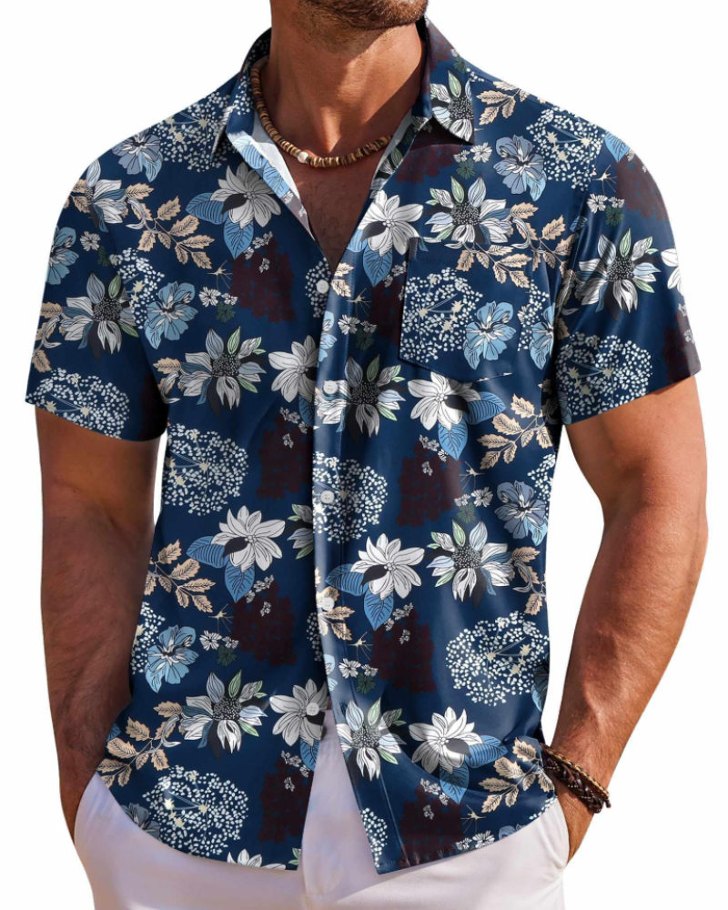 Men's Cotton Shirt for Autumn Casual Everyday Wear