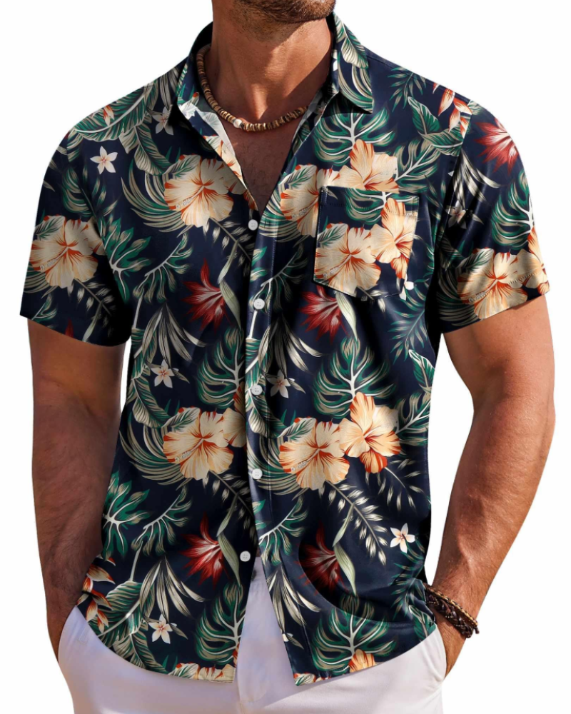 Men's Cotton Shirt for Autumn Casual Everyday Wear