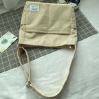 Women’s Corduroy Multi-Pocket Shoulder Bag