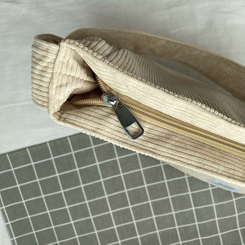 Women’s Corduroy Multi-Pocket Shoulder Bag