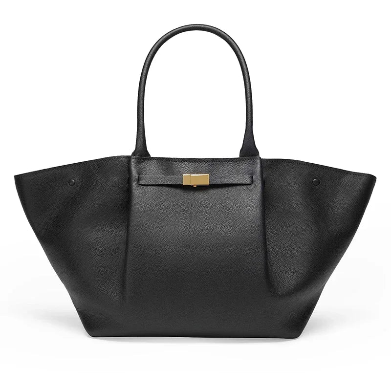 Women's Large Leather Tote Shoulder Bag