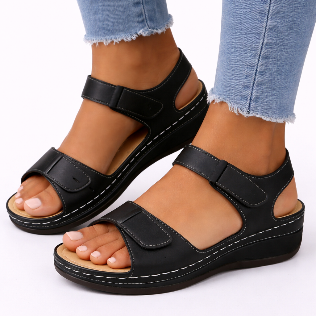 Women's Orthopaedic Comfort Sandals with Adjustable Double Straps for Summer