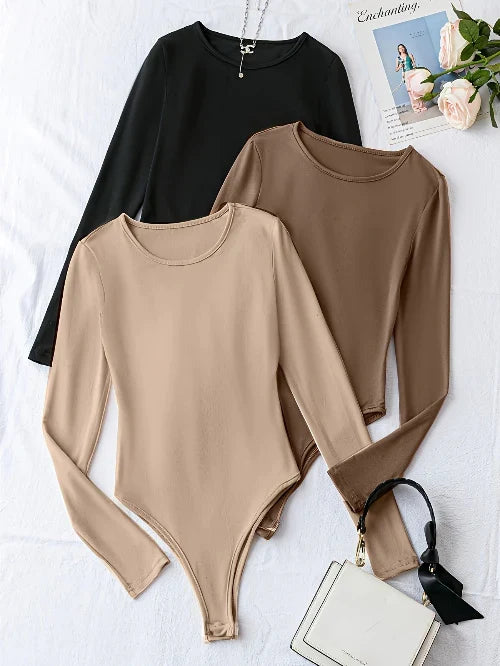Women’s 3-Pack Long Sleeve Bodysuits