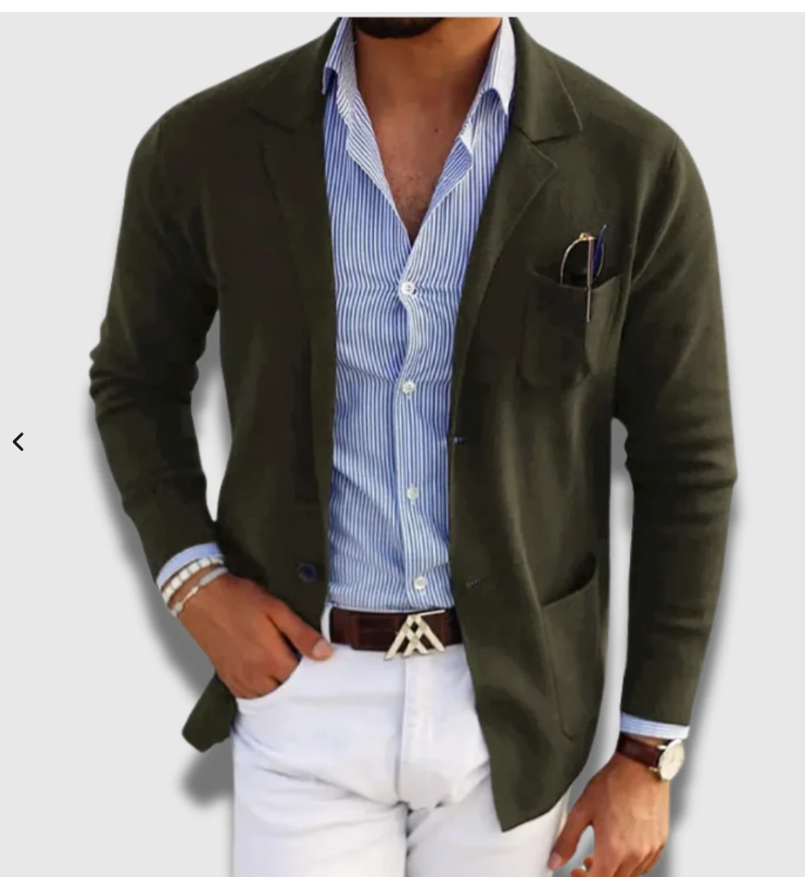 Veste blazer ajustée chic et décontractée pour homme