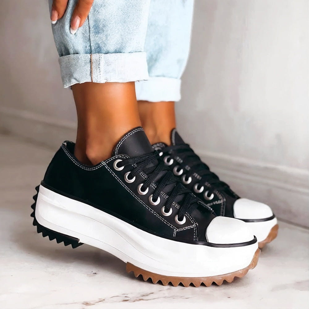 Women's Chunky Platform Canvas Trainers