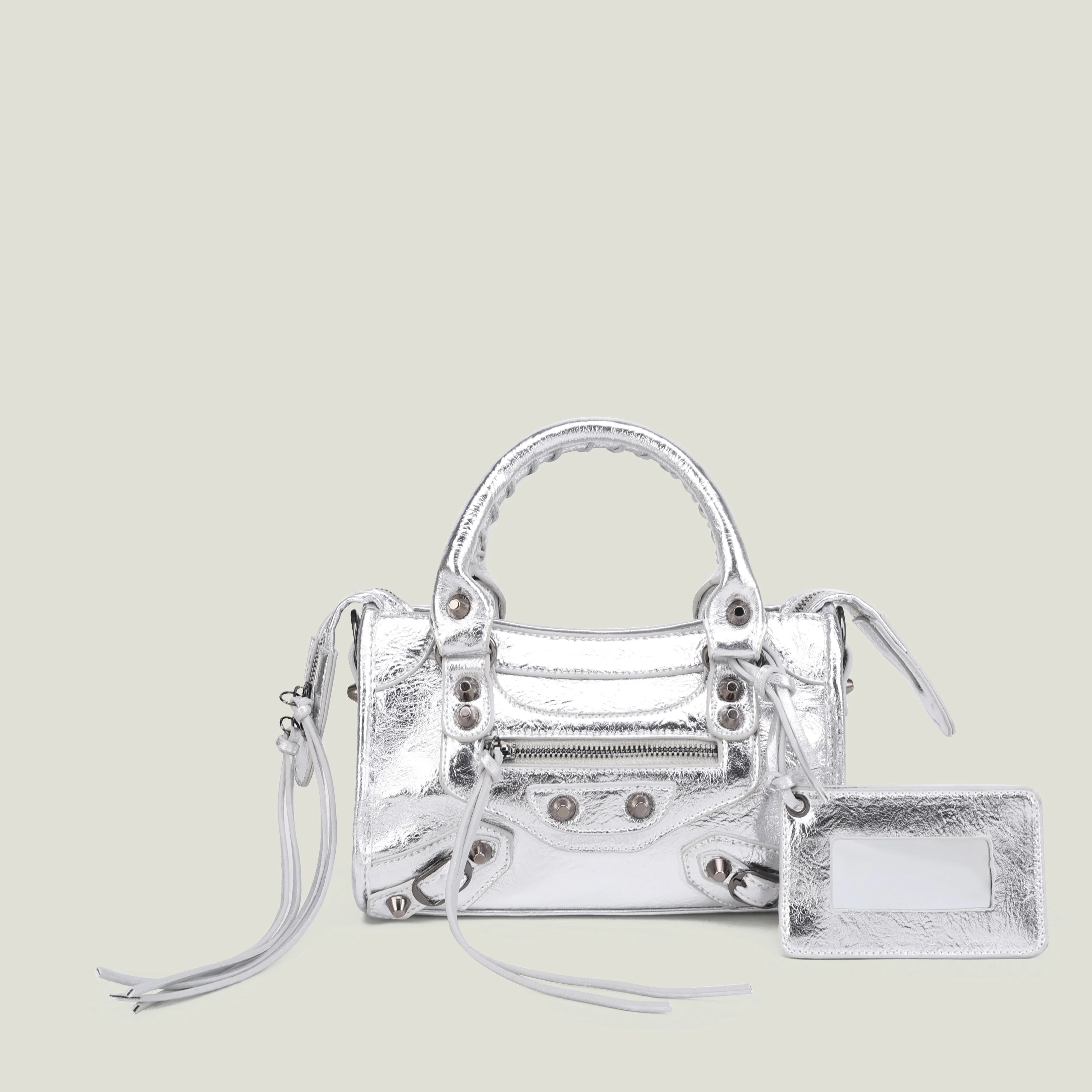 Women's PU Leather Duffel Bag with Crossbody Strap