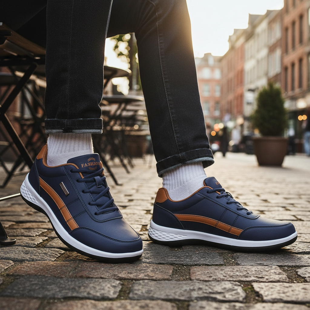 Men's Cushioned Walking Trainers for Everyday Comfort