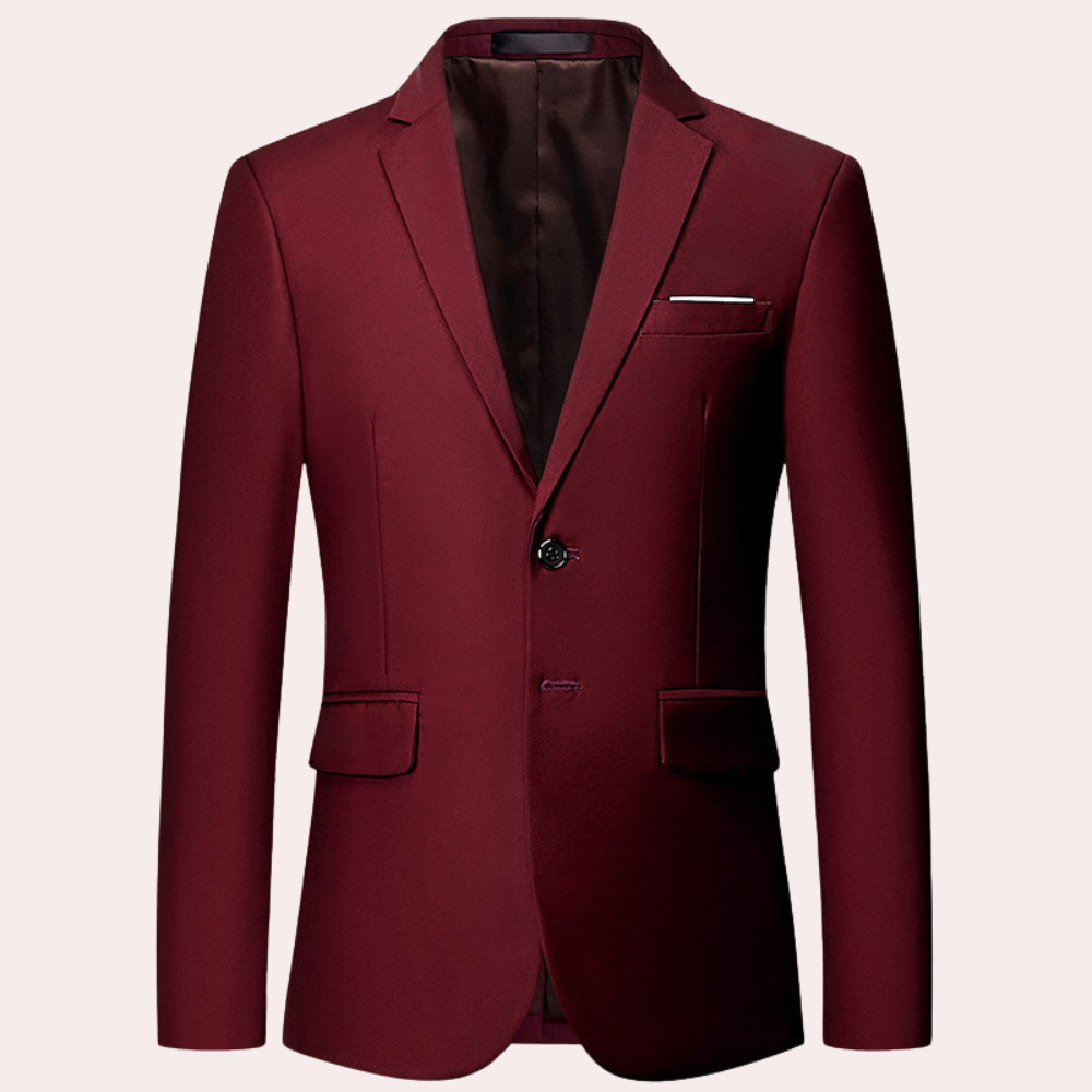 Men’s Slim Fit Single-Breasted Blazer