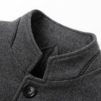 Men's Stand-Collar Lined Trench Coat | Tailored Fit