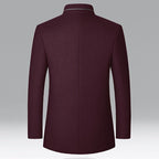 Men's Stand-Collar Lined Trench Coat | Tailored Fit