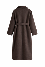Women's Belted Long Coat | Waist-Defining Wool-Blend