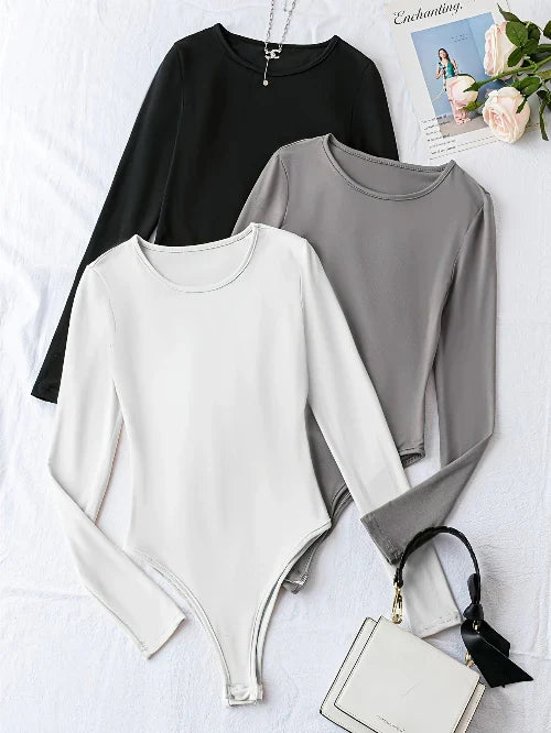 Women’s 3-Pack Long Sleeve Bodysuits