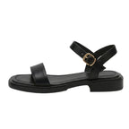 Flat Sandals with Ankle Strap Buckle