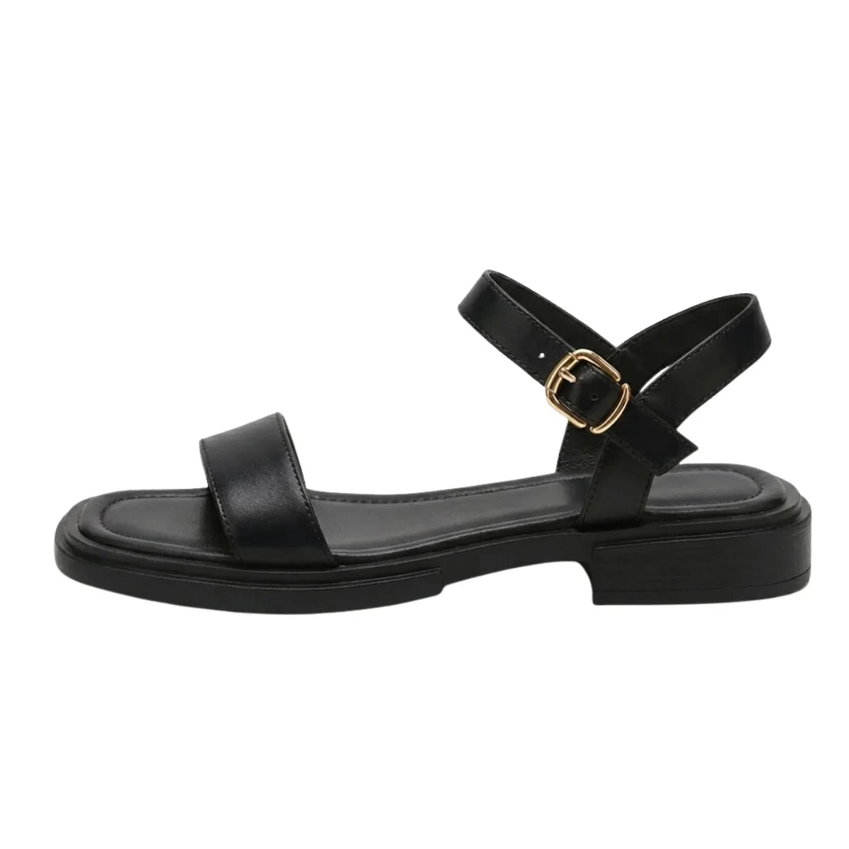 Women's Leather Flat Sandals for Summer