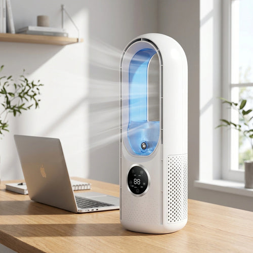 Bladeless Tower Fan with ABS Housing for Summer Home & Office Cooling