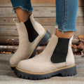 Women’s Chunky Chelsea Ankle Boots with Lug Sole