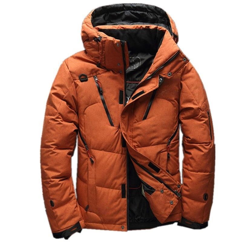 Parka matelassée à capuche pour homme avec poches zippées