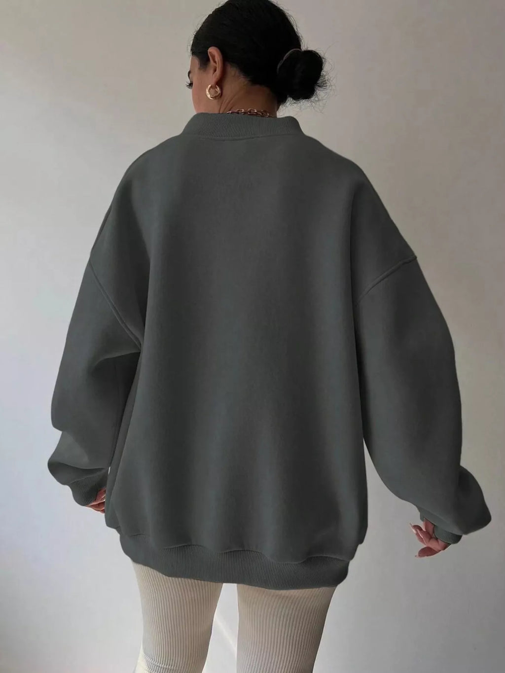 Women's Oversized V-Neck Jumper
